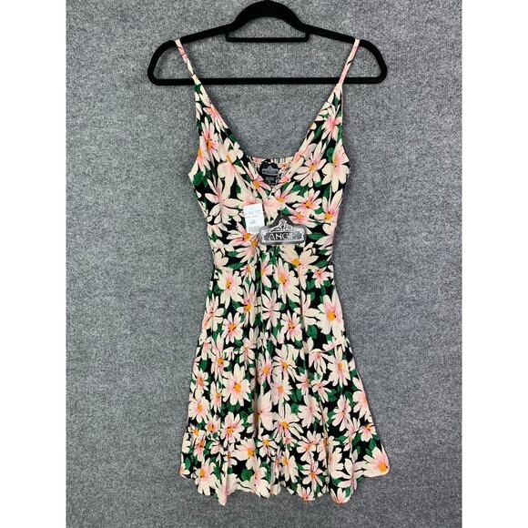 Angie Dresses & Skirts - NEW Angie Sleeveless Twist Front Floral Mini Dress Size Large Agjustable Straps